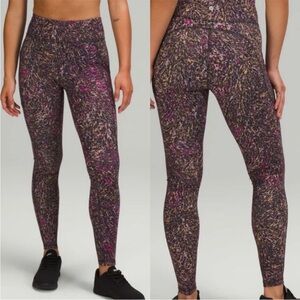 Lululemon Wunder Train HR Topography Tight Size 8